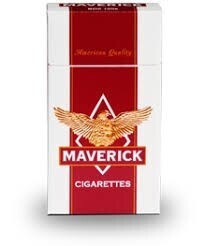 Maverick Red 100's Pack Carton
