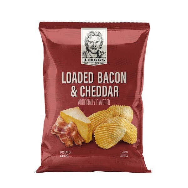 J. Higgs Loaded Bacon and Cheddar Potato Chips