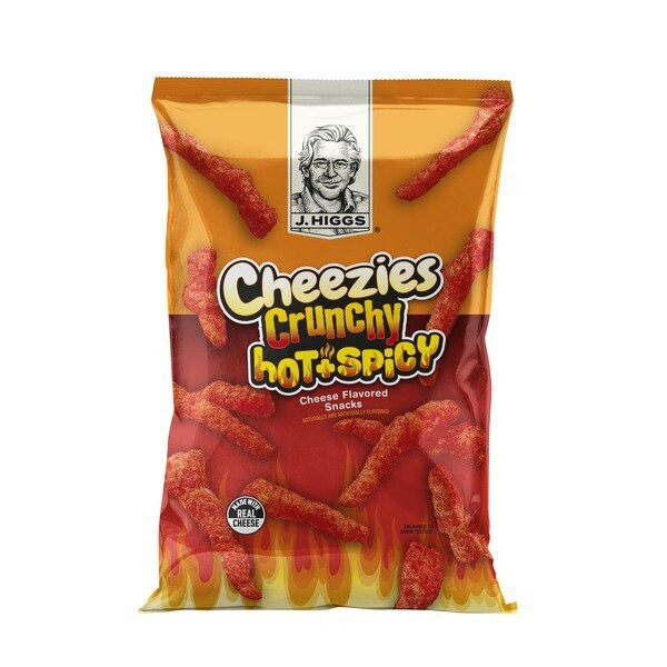 J. Higgs Cheezies Hot & Spicy Cheese Curls
