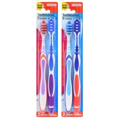 Medium Bristle Toothbrush 2ct