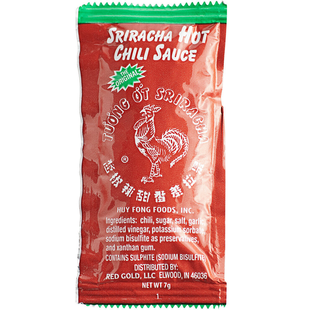 Sriracha Hot Chili Sauce 28ct (1522) MAXIMUM ALLOWED