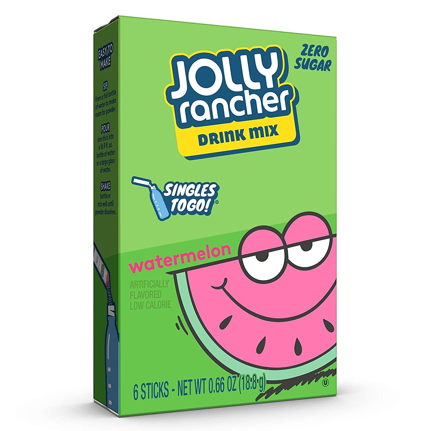 Jolly Rancher 6ct - (add to 16.9oz water)     Watermelon