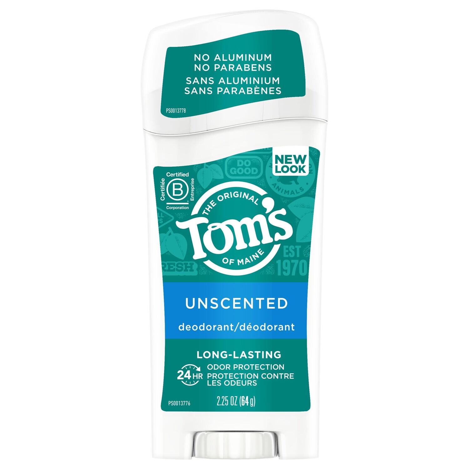 Tom's of Maine Unscented deodorant 2.25oz