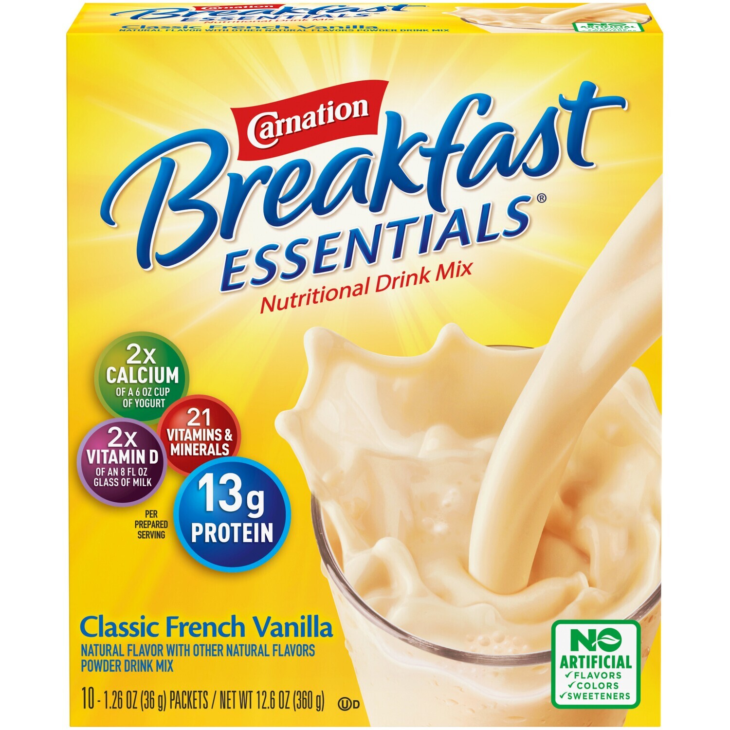 Carnation Breakfast Essentials 10ct Vanilla