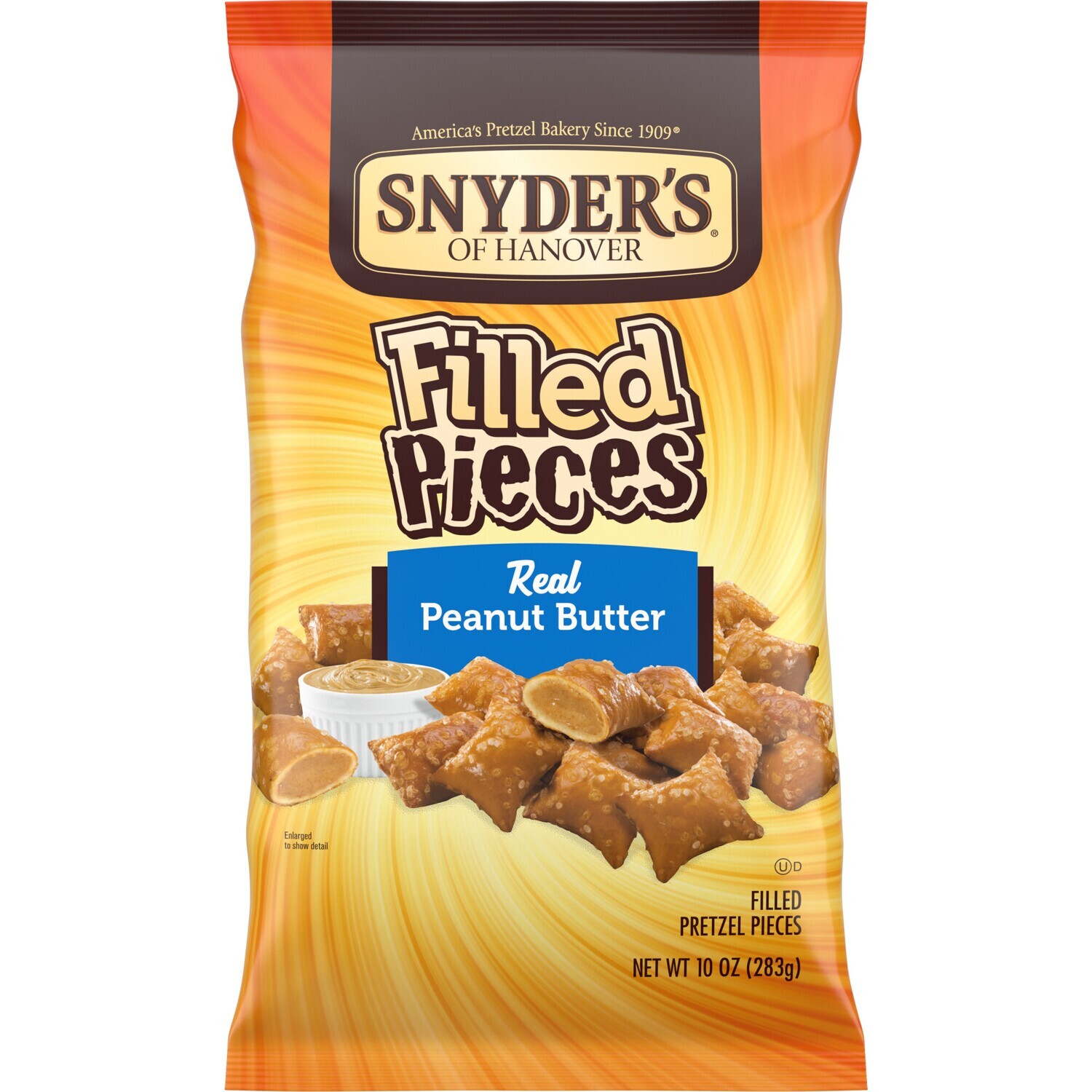 Snyder's Pretzel Pieces     Peanut Butter Filled