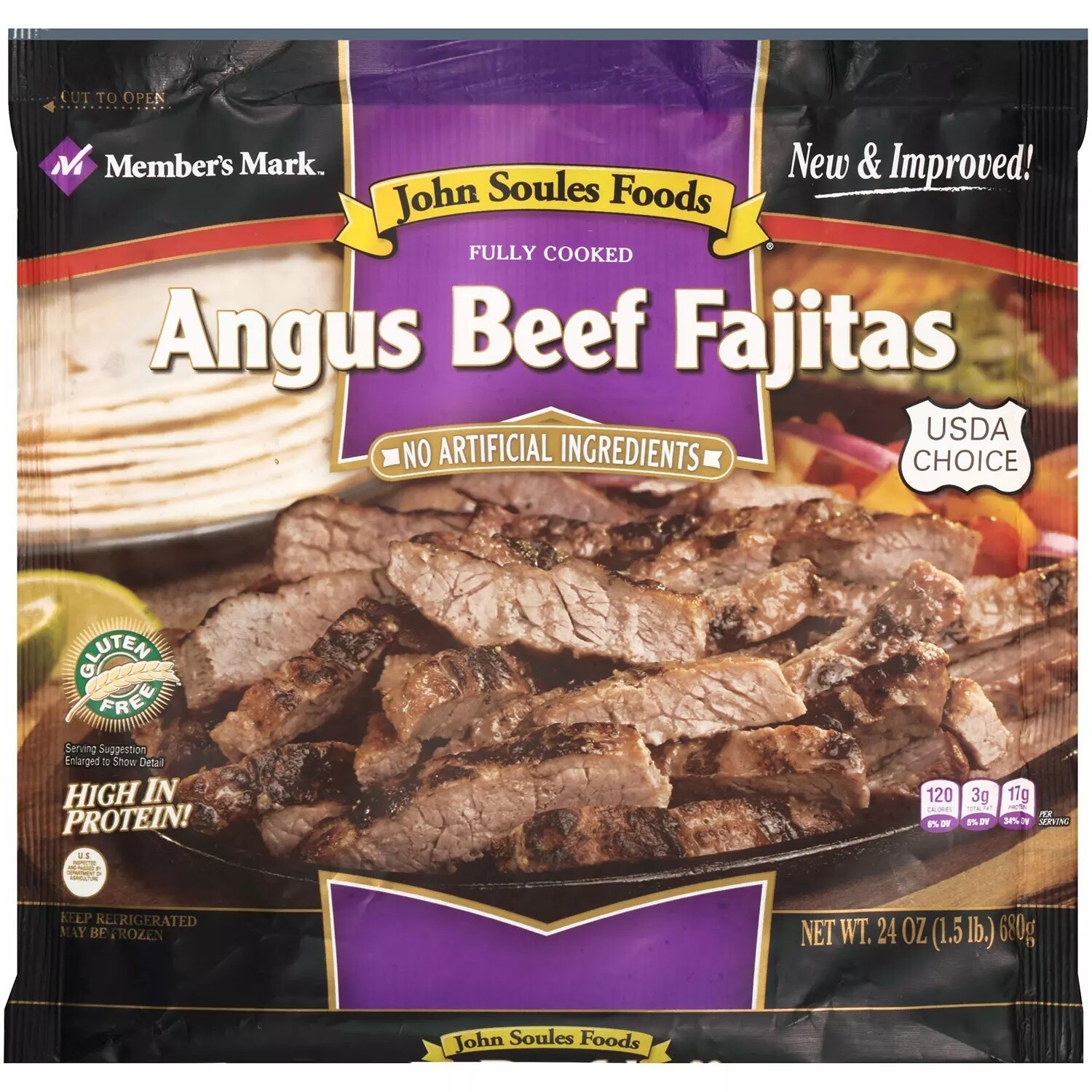 John Soules Meat Strips     Angus Beef Fajitas