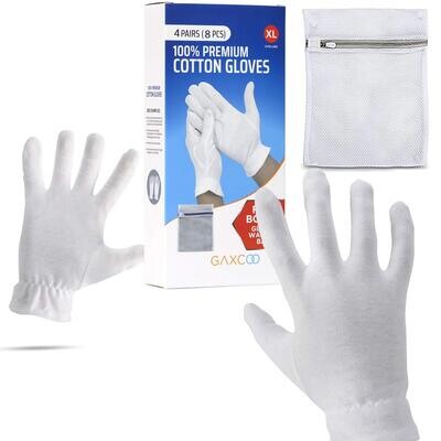 100% Cotton Gloves 4 pairs