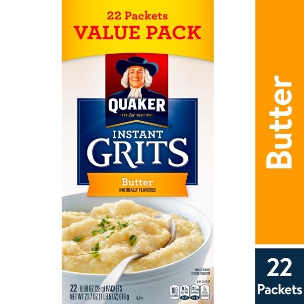 Quaker Instant Grits 22ct -  Butter