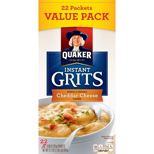 Quaker Instant Grits 22ct -  Cheddar Cheese