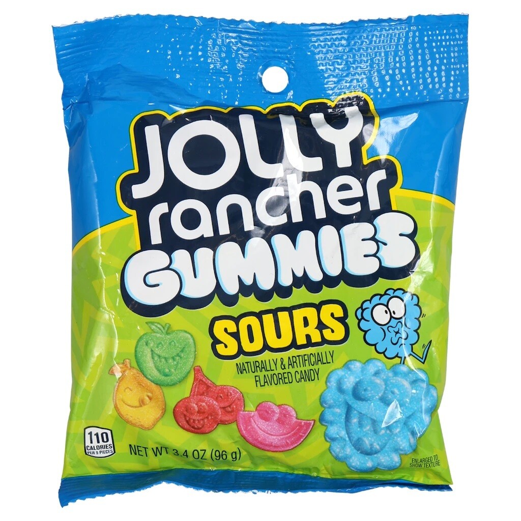 Peg Bags     Jolly Rancher Gummies Sours