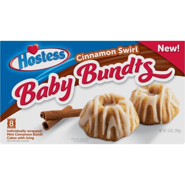 Hostess - Baby Bundts, Cinnamon Swirl 8ct