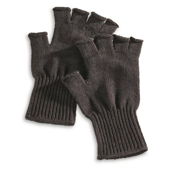 100% Wool Fingerless Gloves