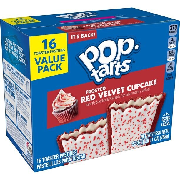 Pop Tarts 16ct Value Pack     Frosted Red Velvet Cupcake