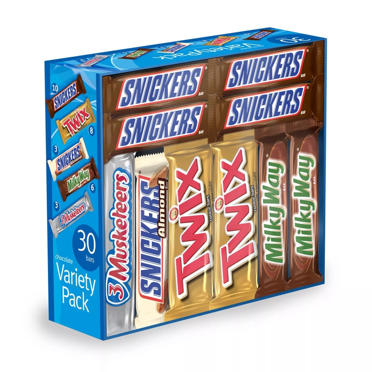 Full Size Candy Bar 30ct Variety Pack
