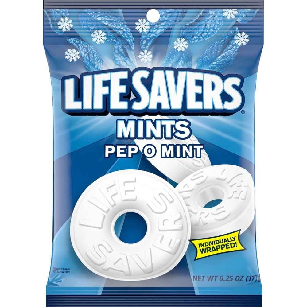 Peg Bags     Lifesavers Pep O Mint Big Bag