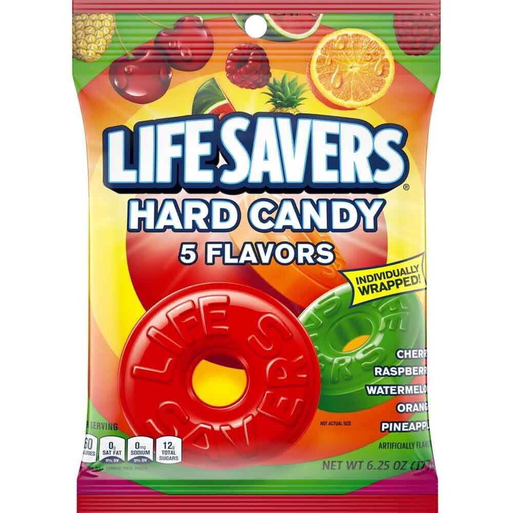 Peg Bags     Lifesavers Hard Candy 5-Flavors Big Bag