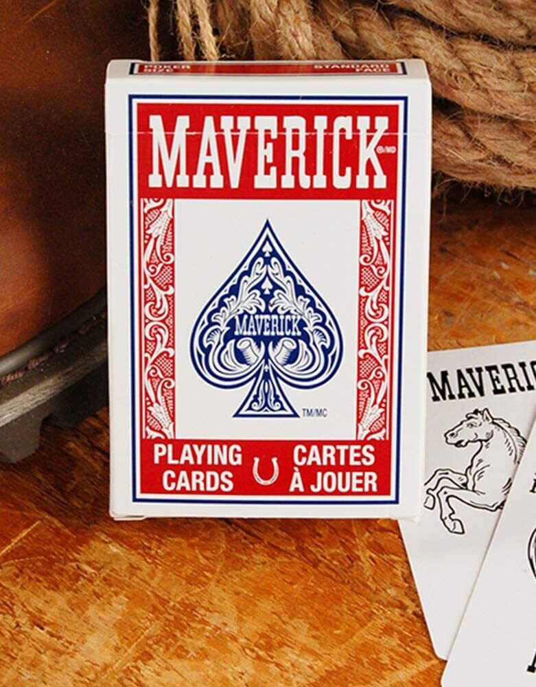 Maverick Poker Playing Cards (red or blue)