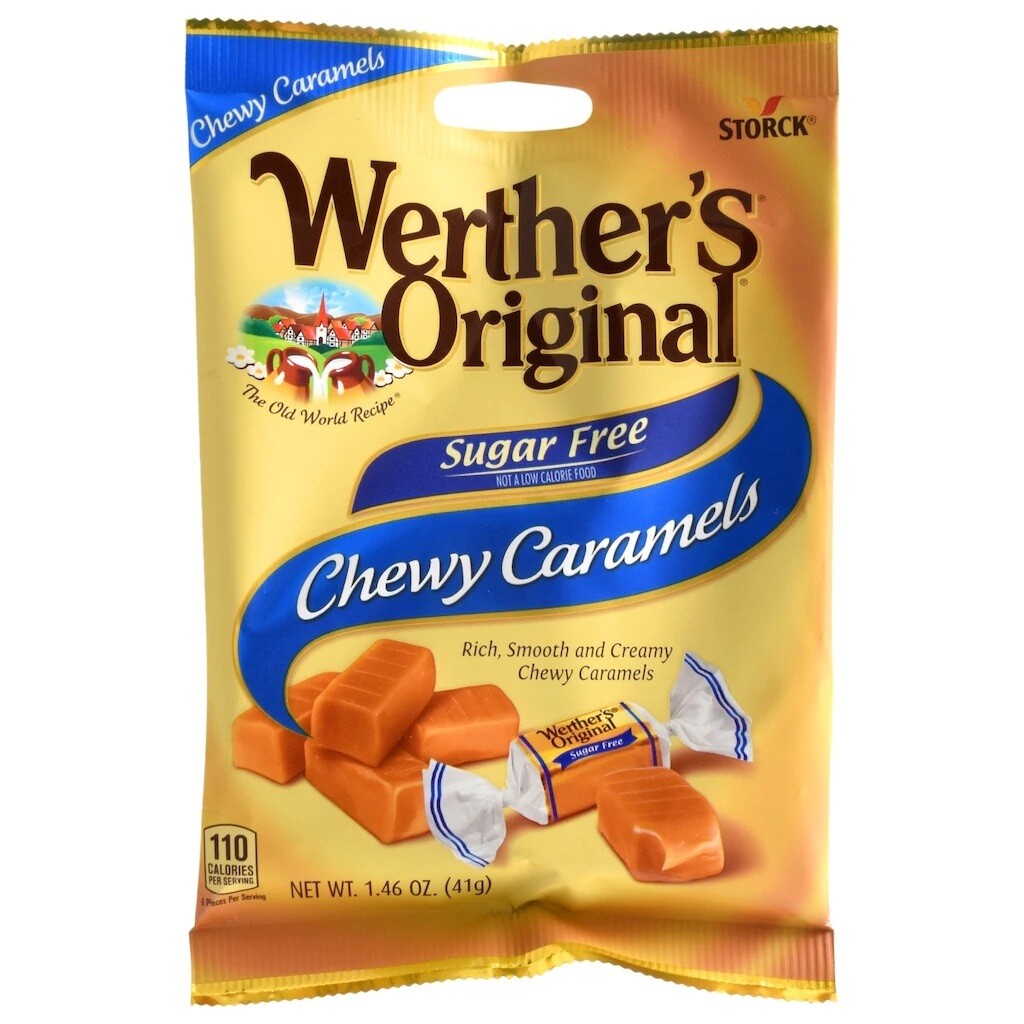 Werther's Original Peg Bags -    Chewy Caramels (sugar-free)