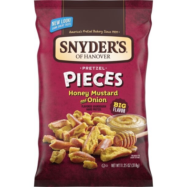 Snyder's Pretzel Pieces Honey Mustard & Onion big bag