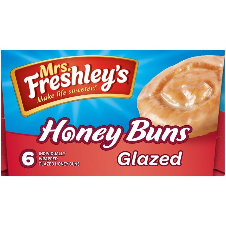 Mrs. Freshleys -    Honey Buns, Glazed 6ct