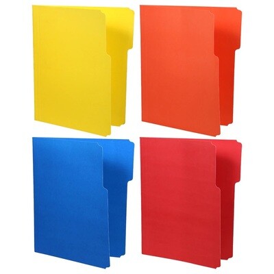 Colored Tabbed Letter-Sized File Folders 6ct