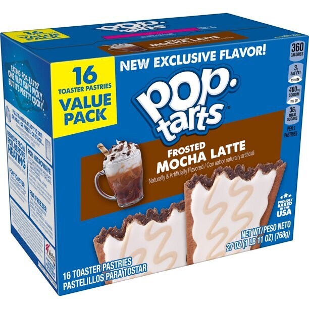 Pop Tarts 16ct Value Pack Frosted Mocha Latte