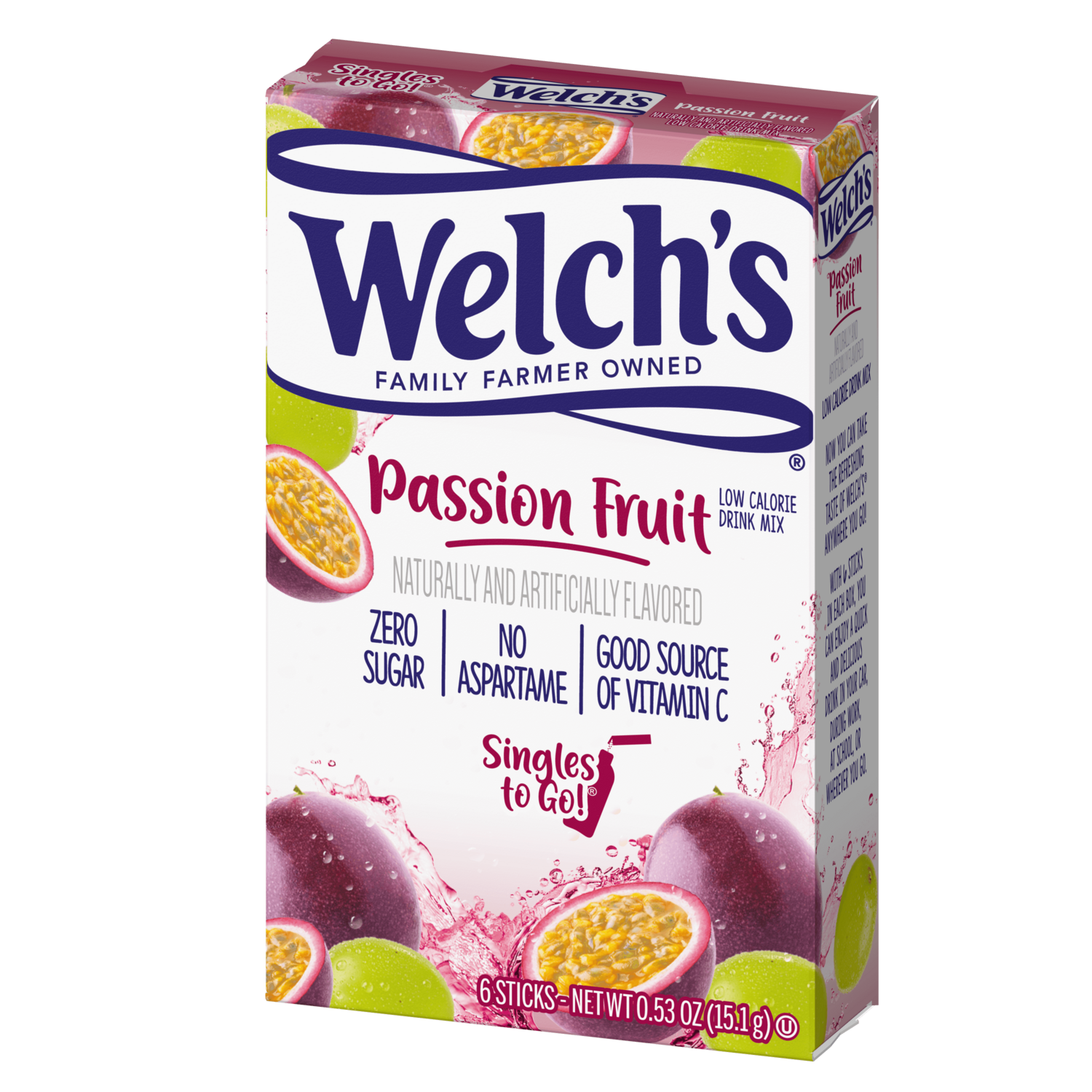 Welch's 6ct - (add to 16.9oz water)     Passion Fruit