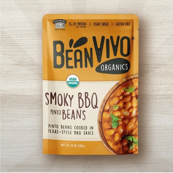 BeanVivo Organic Bean Pouch - Smoky BBQ Pinto Beans