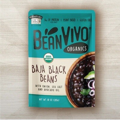 BeanVivo Organic Bean Pouch - Baja Black Beans