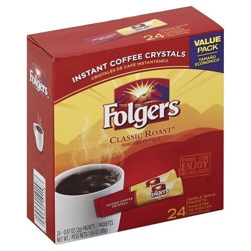 Folger's Choice single serve -    Classic Roast Instant Coffee sticks 24ct