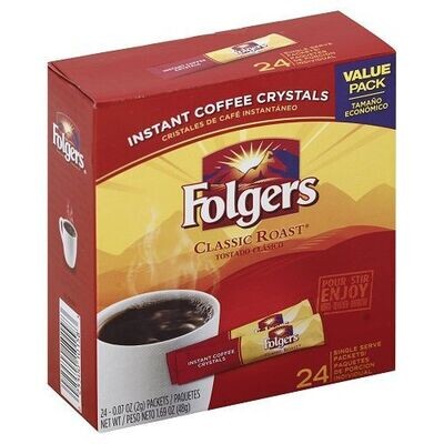 Folger&#39;s Choice single serve -    Classic Roast Instant Coffee sticks 24ct