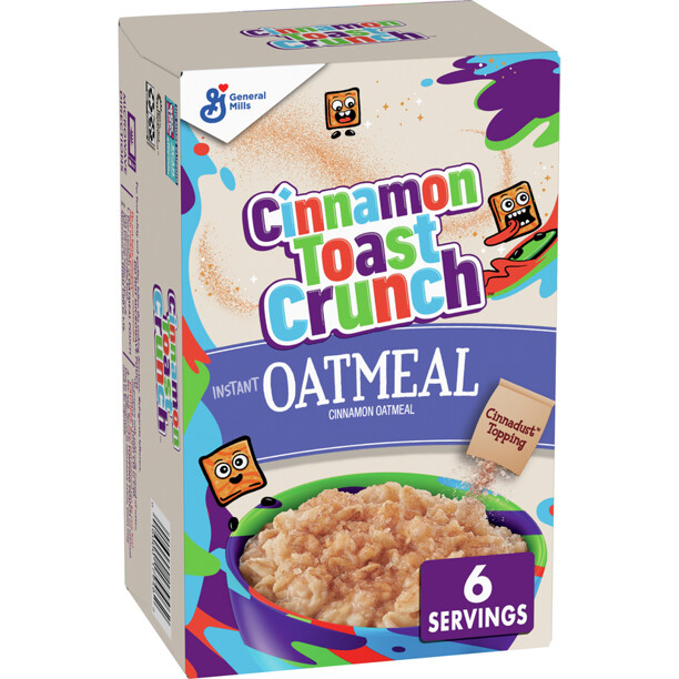 Cereal-flavored Oatmeal 6ct - Cinnamon Toast Crunch