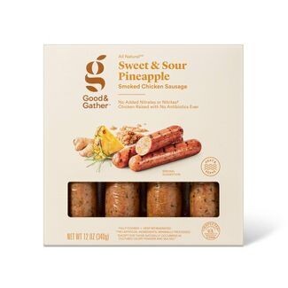 Good & Gather Sausages 4ct (pork free) - Sweet & Sour Pineapple(individually wrapped)