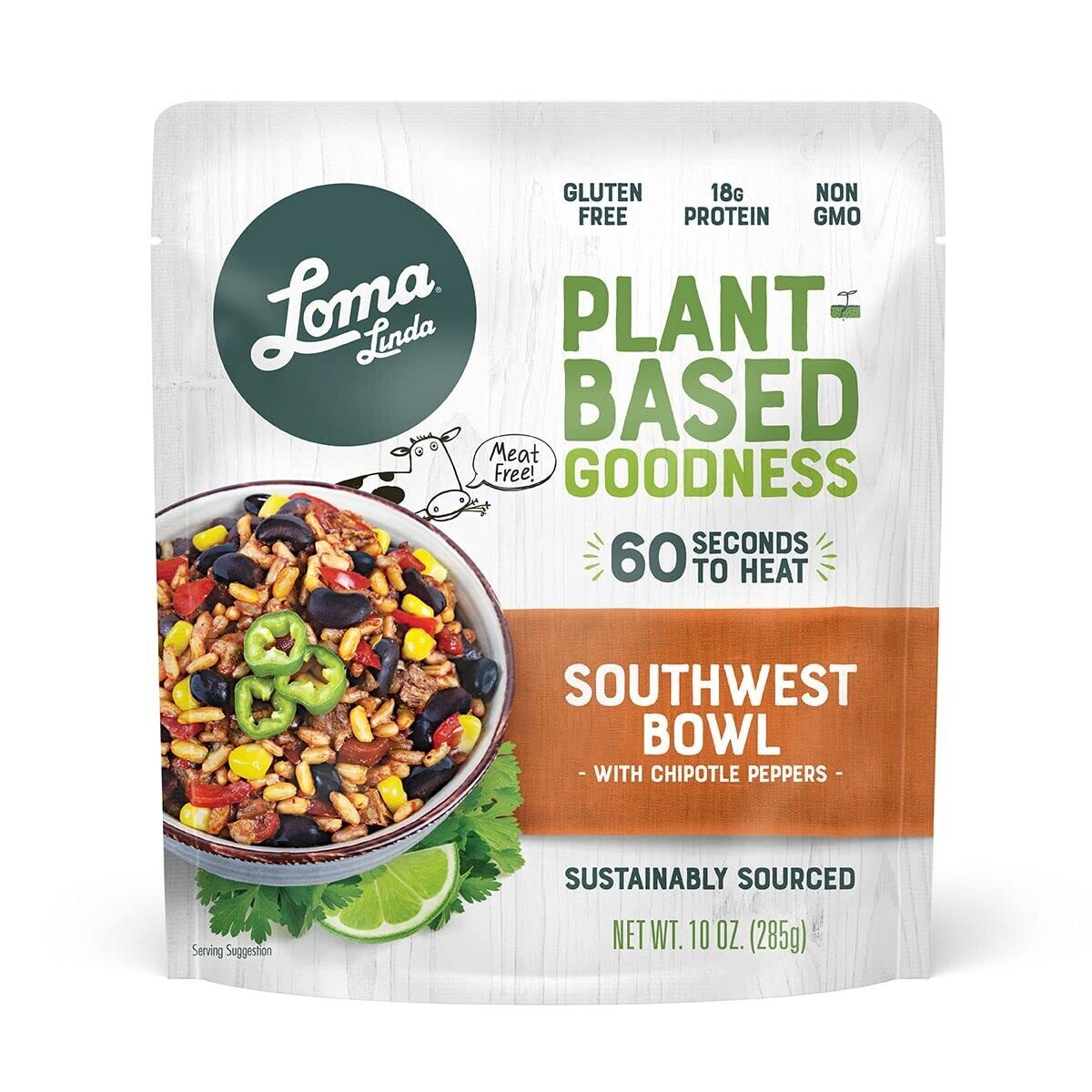 Loma Linda Plant-Based Microwavable Pouch - Southwest Bowl