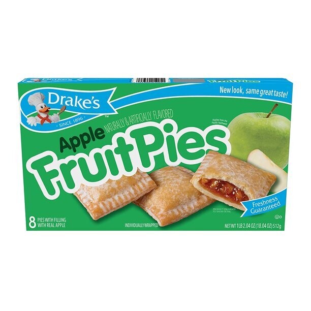 Drake's -   Apple Fruit Pies 8ct