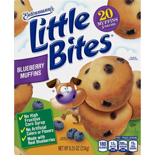 Entenmann&#39;s -    Little Bites Blueberry Muffins 5ct