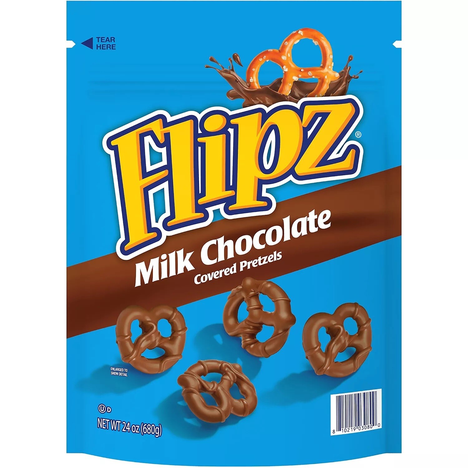 Flipz Milk Chocolate Covered Pretzels