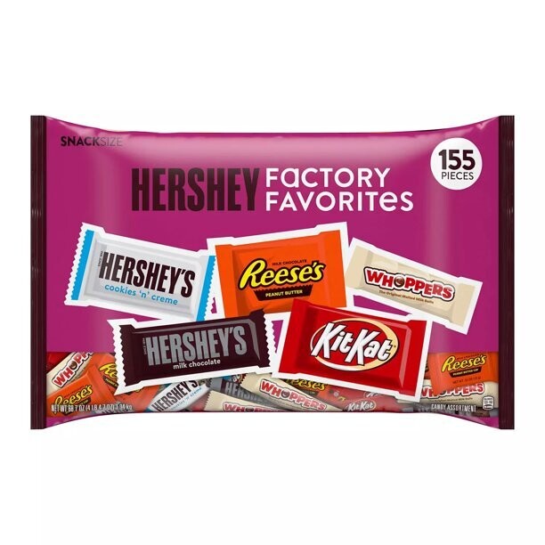 Party Bags     Hershey's Factory Favorites 155ct