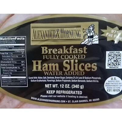 Ham     Breakfast slices