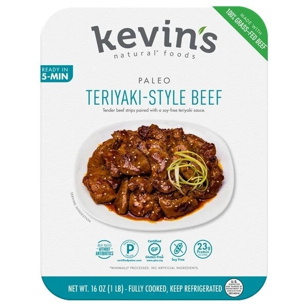Kevin's Natural Foods Fully Cooked - Teriyaki Beef