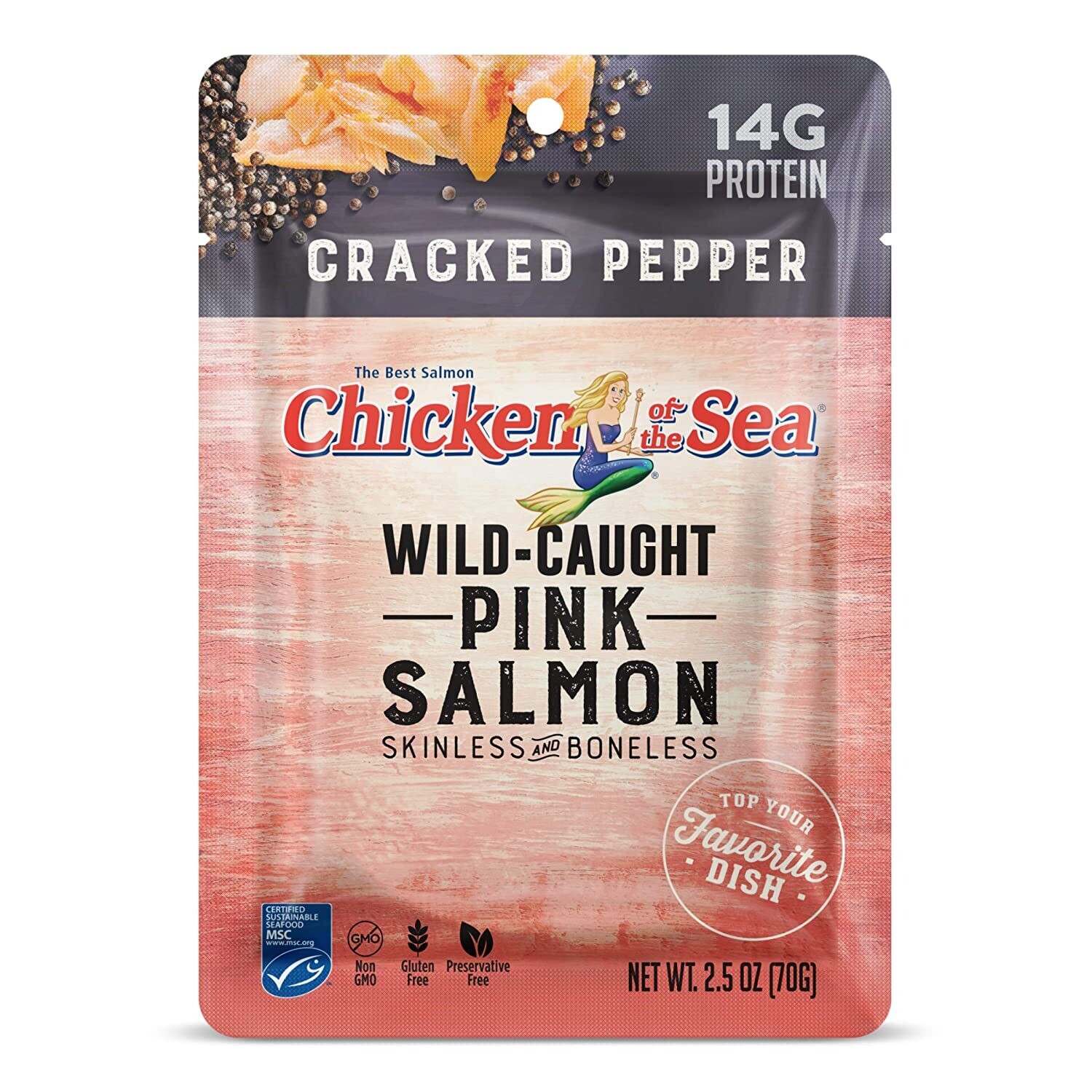 Chicken of the Sea Pink Salmon     Cracked Pepper