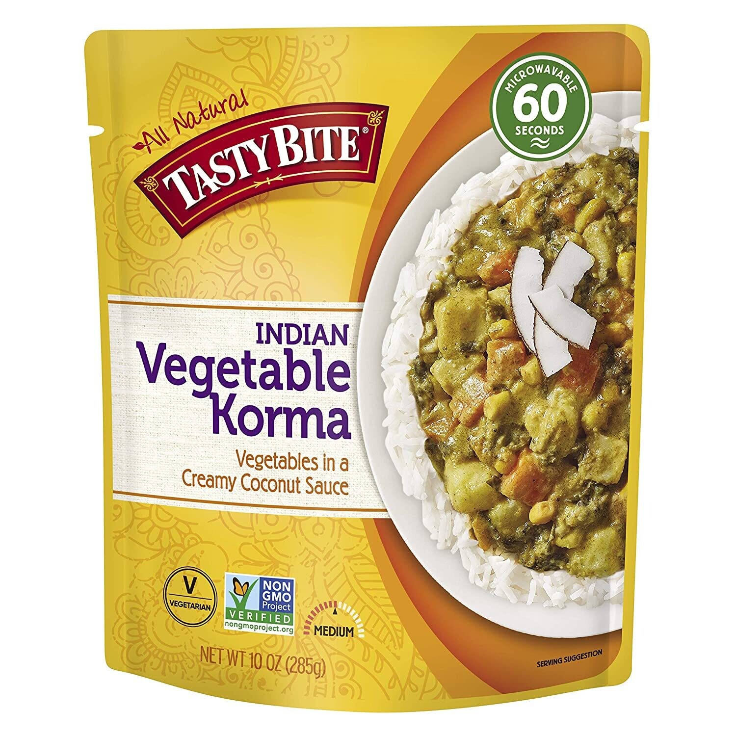 Tasty Bite Indian Microwave Pouches Vegetable Korma