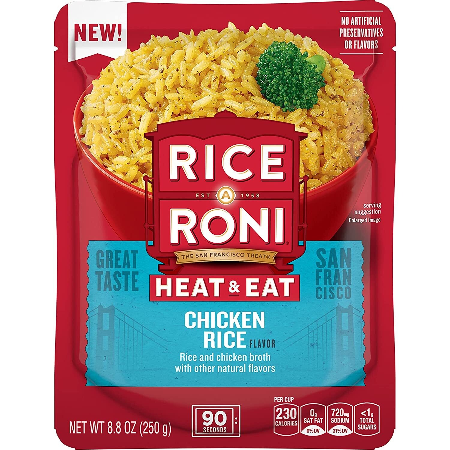 Rice-a-Roni Heat & Eat Rice Microwavable Pouch - Chicken Rice