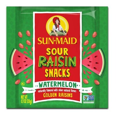 Fruity Raisin Pouches - Sour Watermelon