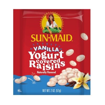 Yogurt-Covered Raisin Pouches - Vanilla