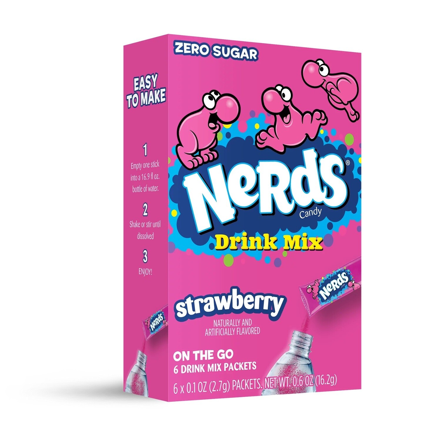 Nerds Drink Mix - (add to 16.9oz water)     Strawberry