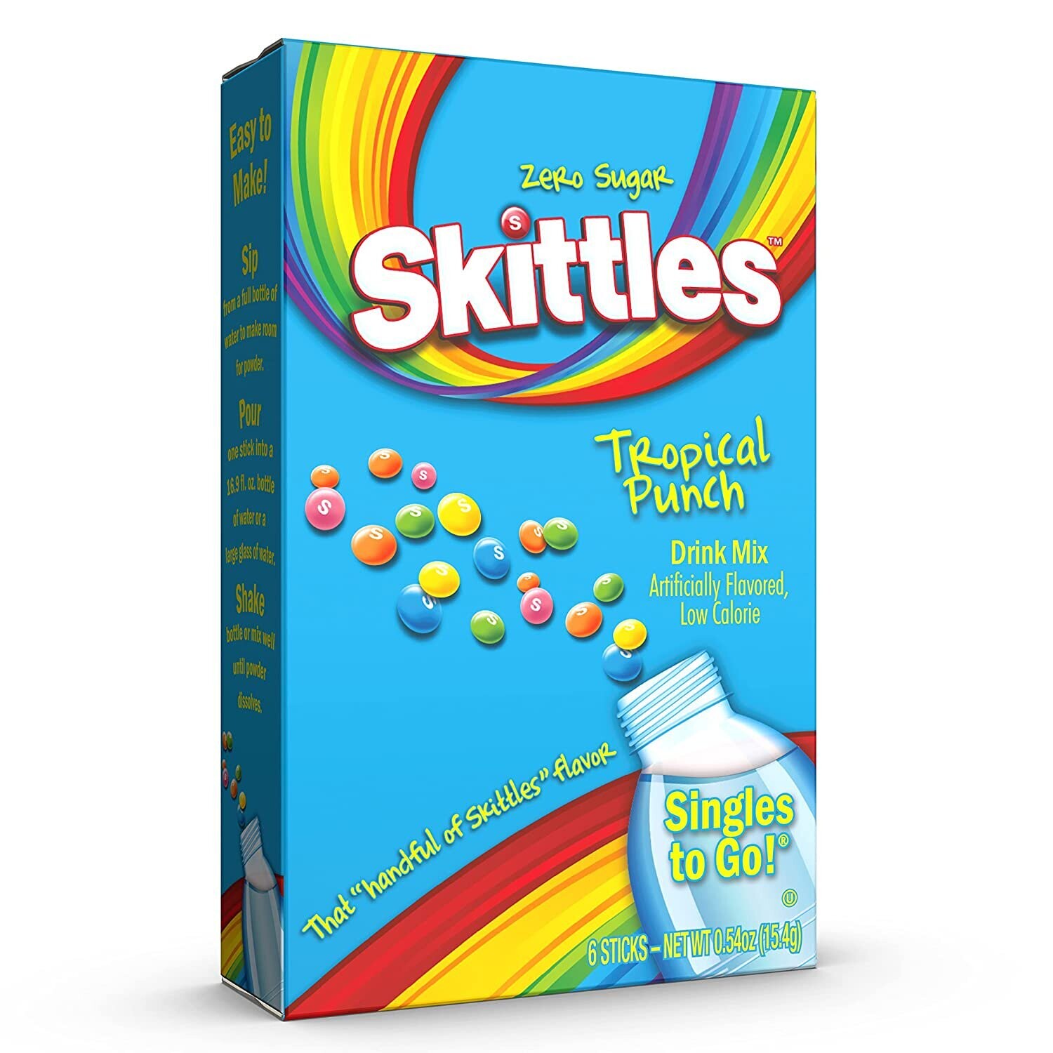 Skittles Tropical Singles to Go 6ct - (add to 16.9oz water)