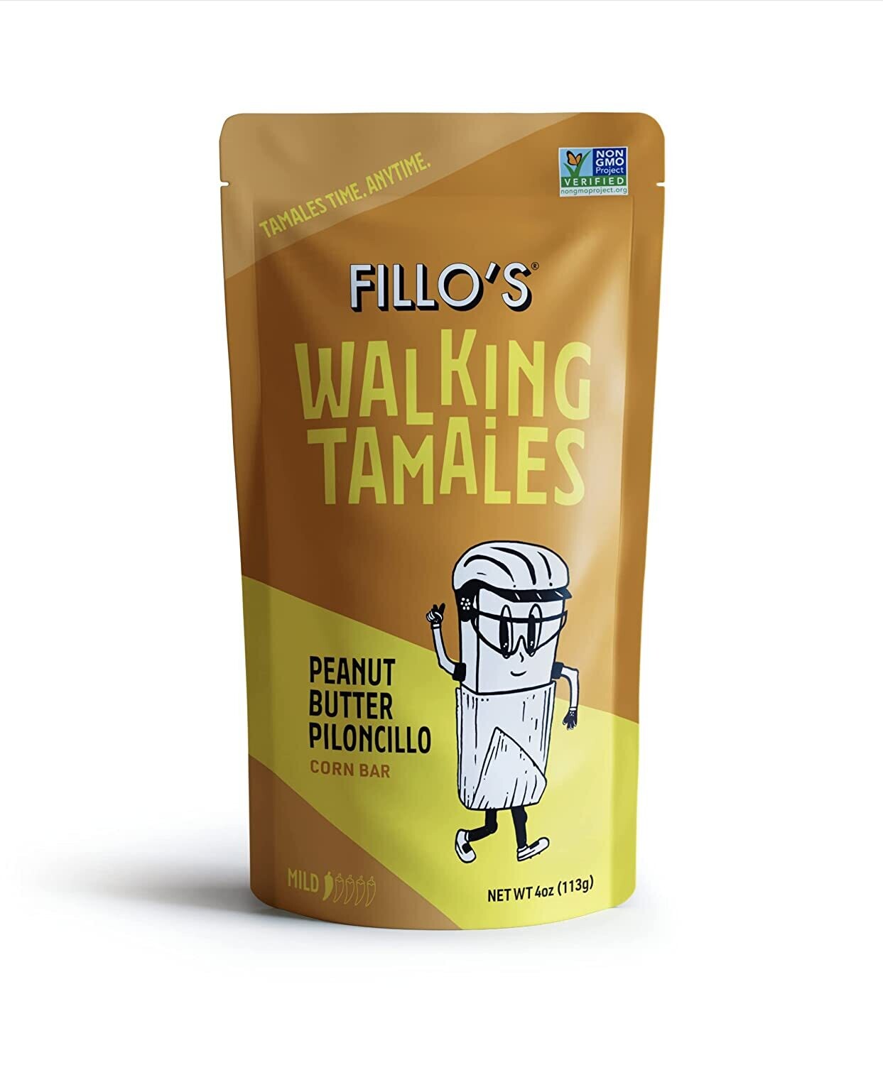 Fillo's Walking Tamales Corn Bar - Peanut Butter Piloncillo (mild)