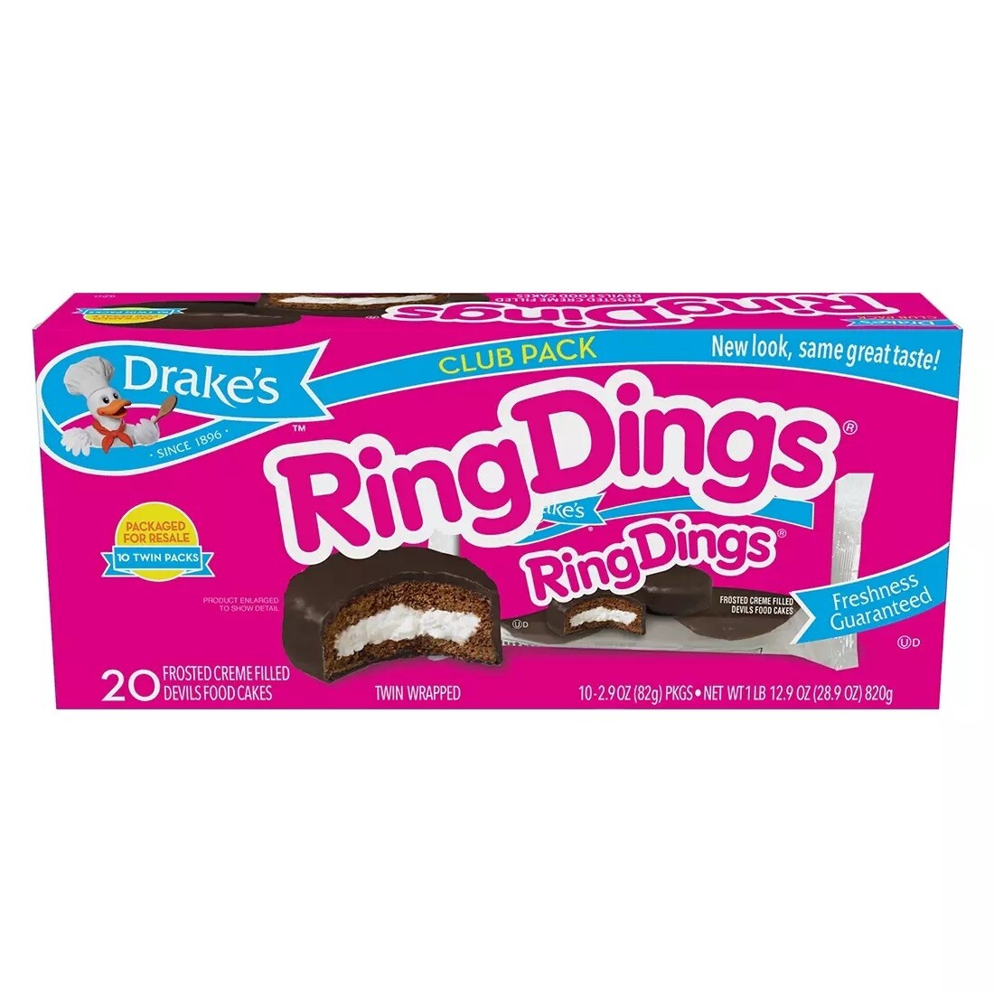 Drake's -    Ring Ding 20ct Club Pack