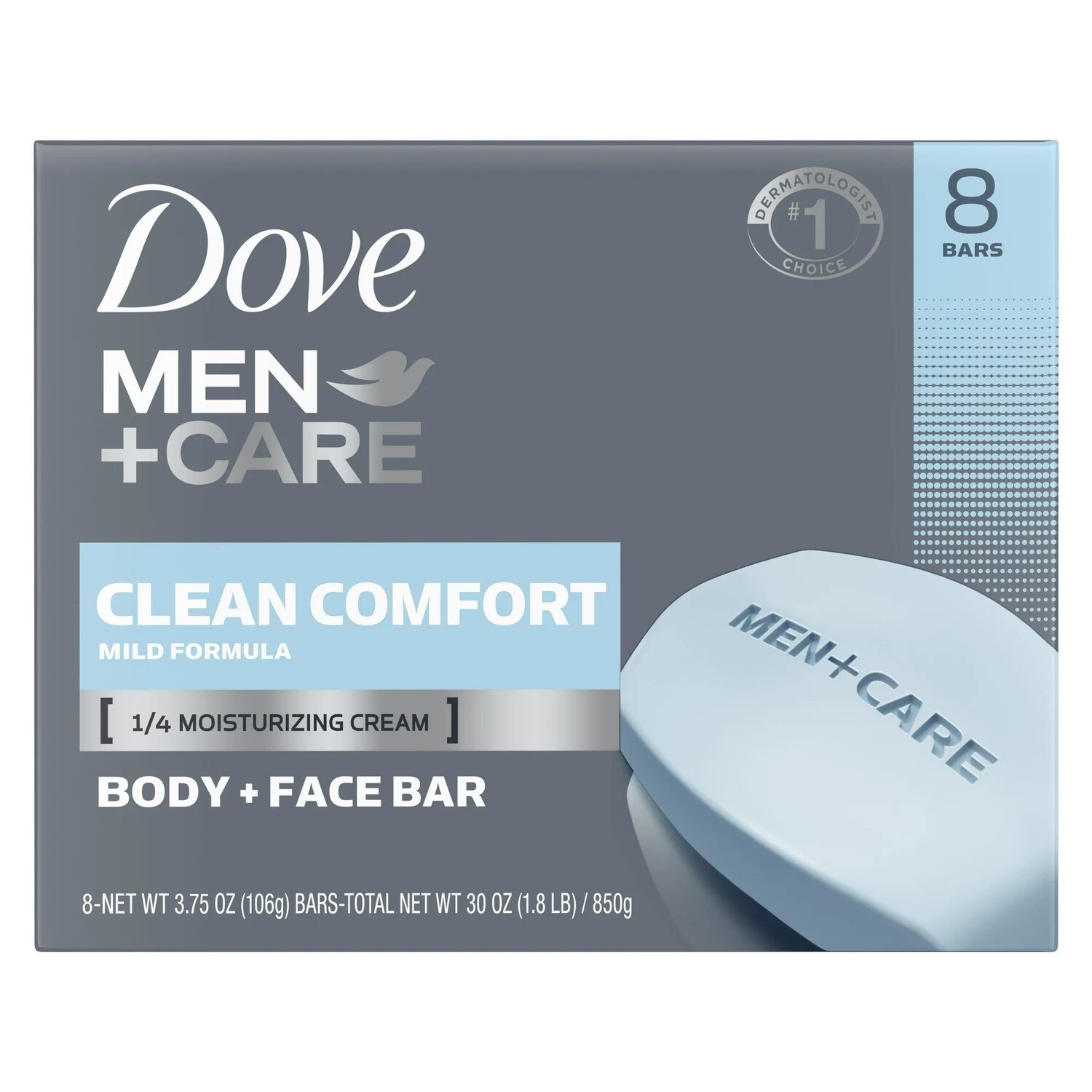Dove Men + Care Clean Comfort 3.75oz 8ct